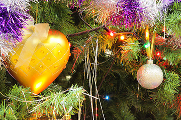 Image showing Decorated Christmas tree