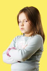 Image showing Sulk little girl