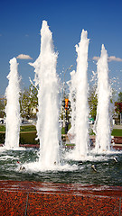 Image showing Fountain columns