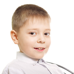 Image showing Smiling boy closeup