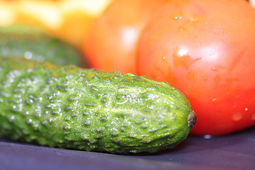 Image showing Washed vegetables