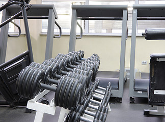Image showing Weights rack