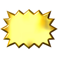 Image showing 3D Golden Burst