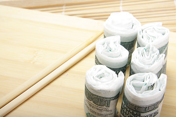 Image showing dollar sushi