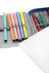 Image showing Pensil box and copybook