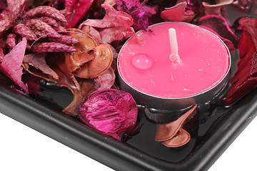 Image showing Pink candle