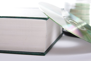 Image showing Book and CD close-up