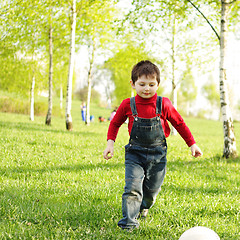 Image showing Playing with ball