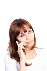 Image showing Woman on the phone