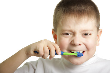 Image showing Brushing teeth