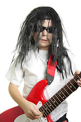 Image showing Rock guitarist