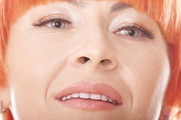 Image showing Redhead woman face