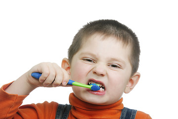 Image showing Brushing teeth