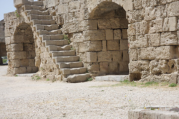 Image showing Stairway to wall