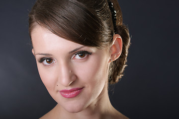 Image showing Young woman face portrait