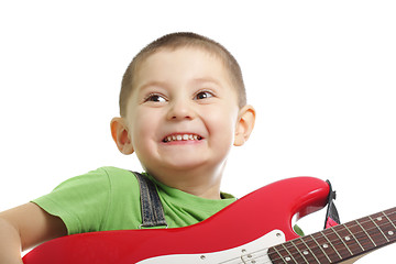 Image showing Guitarist emotions