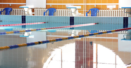 Image showing Start line in pool