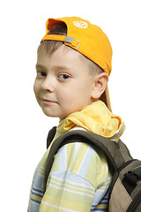 Image showing Boy with backpack