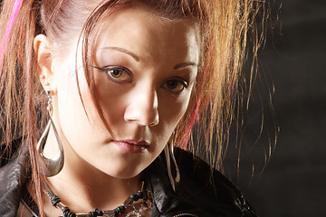 Image showing Punk girl face