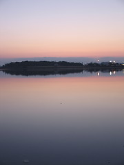 Image showing Dark reflections. Larnaca. Cyprus