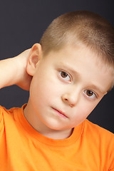 Image showing Perplexed kid