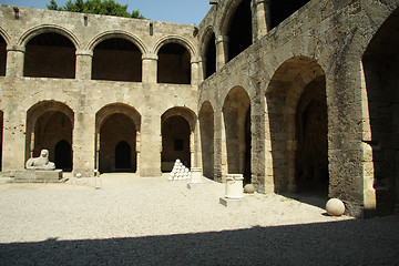 Image showing Rhodes Hospital Yard