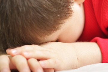 Image showing Sleeping boy