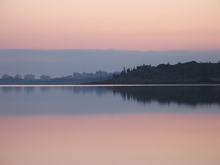 Image showing Morning haze. Larnaca. Cyprus