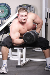 Image showing Training biceps