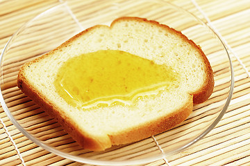 Image showing Toast with honey