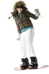 Image showing Snowboard rider