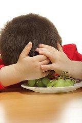 Image showing Sleeping in a plate