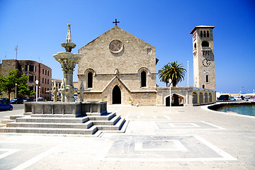 Image showing Old market of Rhodes