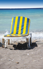 Image showing Striped chair