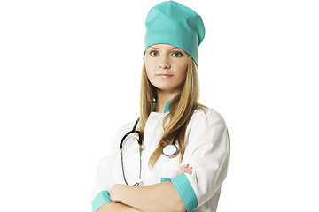 Image showing Serious doctor