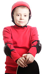 Image showing Kid with skateboard