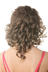 Image showing Curled hairstyle