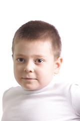 Image showing Boy in white shirt