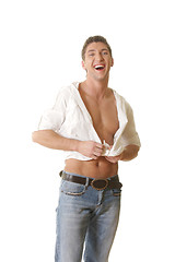 Image showing Laughing casual