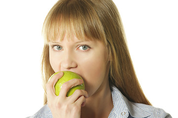 Image showing Tasty green apple