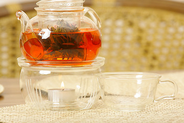 Image showing Brewing tea
