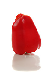 Image showing Red paprika with reflection