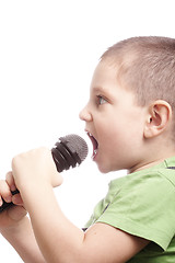 Image showing Singing aloud