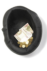 Image showing Money in hat