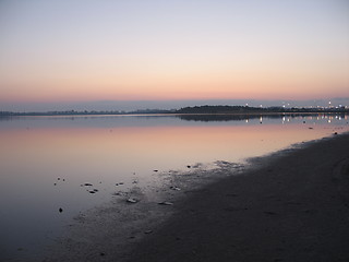 Image showing Dawn it. Larnaca. Cyprus