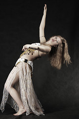 Image showing Belly dancing sideview