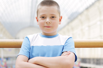 Image showing Boy hands folded