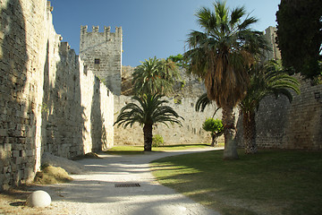 Image showing Castle backyard