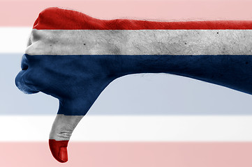 Image showing thumb down thailand