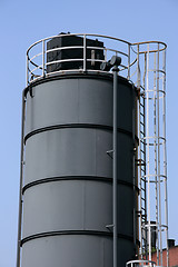 Image showing Industrial storage silo